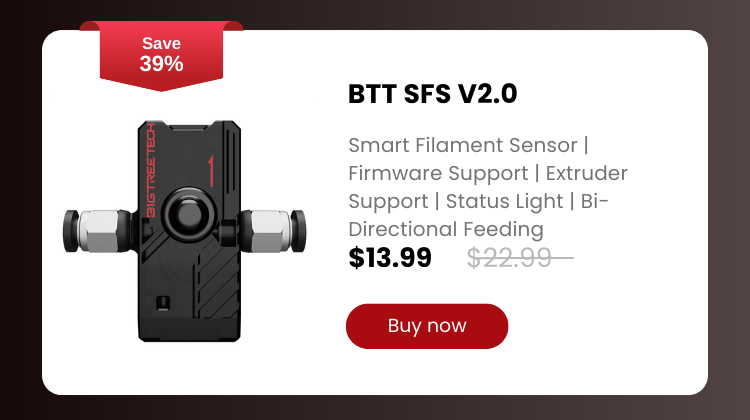 BTT SFS V2.0 Smart Filament Sensor 3d Printing Module For Mastering The Filament State