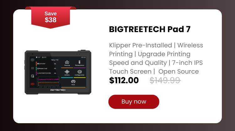 BIGTREETECH Pad 7 With Pre-Installed CB1 Core Board For Running Klipper