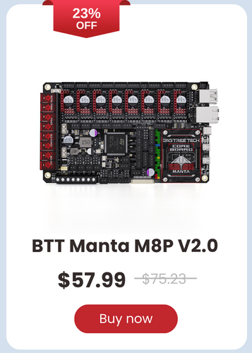 BIGTREETECH Manta M4P/M8P/M5P Control Board Running Klipper With CB1/CM4