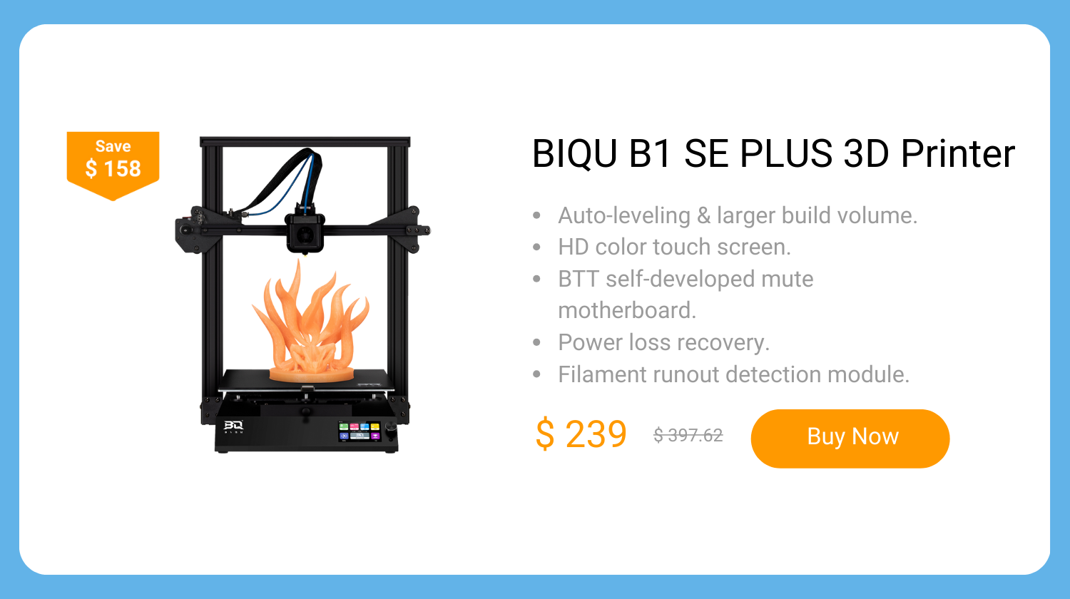 BIQU B1 SE PLUS 3D Printer